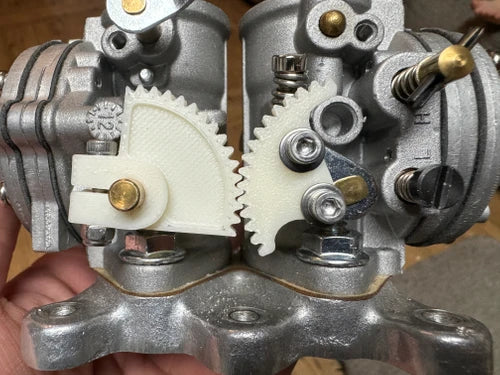 Dual Carb Throttle Gear For GEM V-12