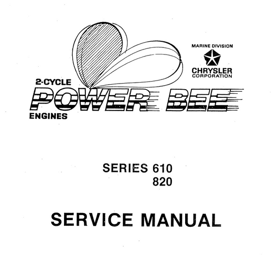 Manual de servicio de Chrysler 610 y 820