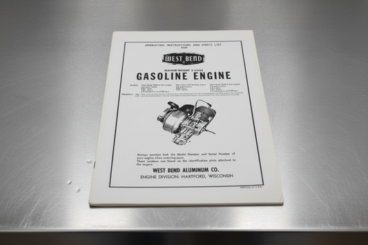 West Bend 510, 580, 700 Service Manual